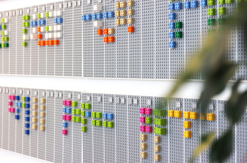 Illustration for article titled This Giant Lego Calendar Syncs Automatically With Your Smartphone